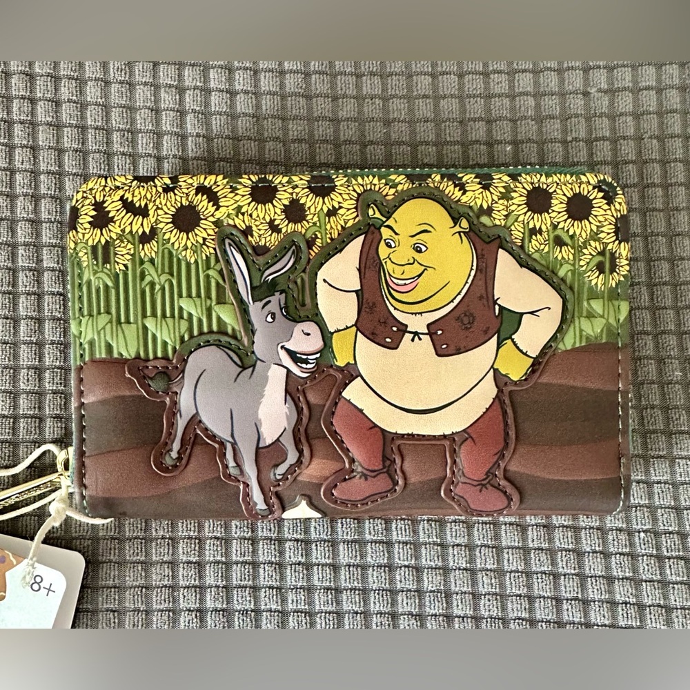 Loungefly Dreamworks Shrek & Donkey Sunflower Fields Mini Backpack & Wal… - Picture 11 of 13